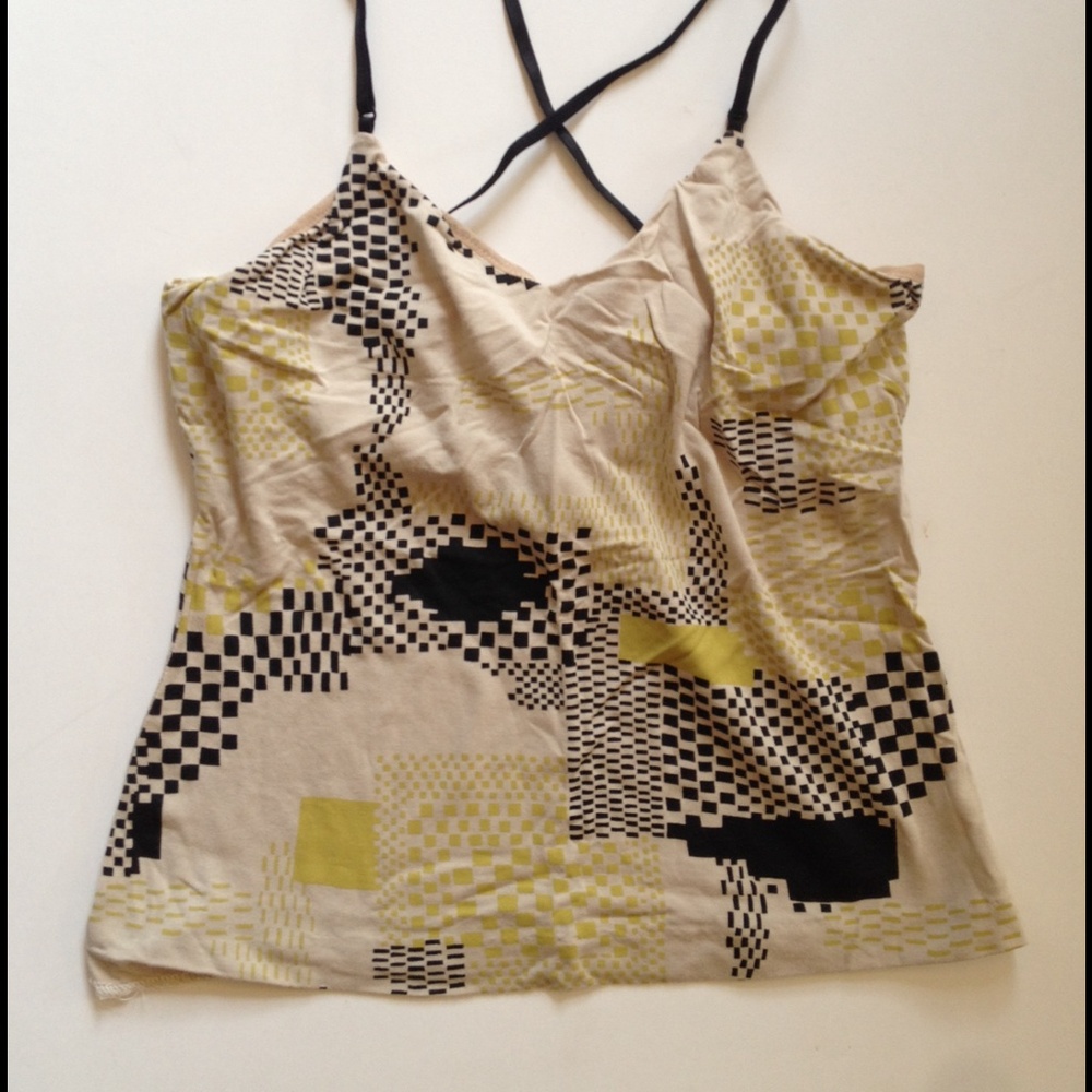 Nicole miller printed cool stretchy tank top control top mesh New